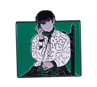 Elio and Oliver Phone Call Me By Your Name LGBTQ Movie 1.1" Enamel Pin Badge