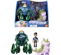 Mattel Disney and Pixar Elio Action Figure Storyteller 3 Pack, Elio, Ambassador Grigon and Glordon Characters, Posable Movie Toys at 4-in Scale