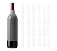 ElioVelluL 30 PCS Wine Bottle Protector Sleeves for Travel, Fine Mesh Protective Sleeves, 22cm Reusable Glass Bottle Protectors for Moving, Storage & Shipping, Stretch PE Bottles Packaging Sleeve