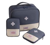 EliphonTowne 3PCS Travel First Aid Kit - First Aid Bag Empty, Mini/Small/Large Medical Kit, Portable Medical Storage Bag for Holiday Traveling Outdoor Camping Home Hiking Survival Kit(Blue)