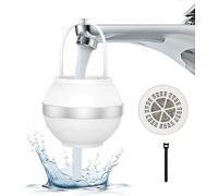 EliphonTowne 8 Stages Bath Water Filter - Portable Bathtub Filter with 1 Replacement Filter Element, BPA Free, Softens Hard Water, Purifies Bathwater for Sensitive Skin and Hair