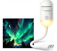 EliphonTowne Galaxy Projector Night Light - 2 in 1 Star Projector with 12 Sliding Projection Films, 360° rotatable USB Galaxy Night Light Projector for Party/Bedroom/Car/Study Room