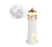 EliphonTowne Lighthouse Lamp - with Remote Control Device The Lighthouse Bedside Lamps, Moon Projector,Atmosphere Sense Rechargeable Lights, Adult Night Light for Bedroom, BedHead,Living Room 1112