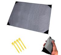 EliphonTowne Outdoor Portable Camping Blanket - 2 * 2.1M Foldable Ultra Light Tent Groundsheet, Beach Mats Sand Free Waterproof, Camping Essentials, Practical and Durable Beach Blanket