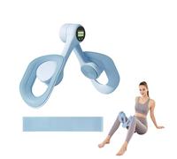 EliphonTowne Pelvic Floor Exercise Devices - Anti-Slip Design Kegel Pelvic Floor Trainer for Women, 25 LB Blue Resistance Band,Home Gym Equipment, Thigh Exerciser with Intelligent Screen Display