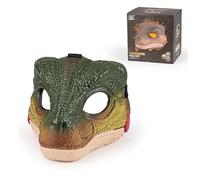 EliphonTowne Realistic Dinosaur Mask with Sound - Movable Screaming Dino Mask Moving Jaw Hard Plastic, Halloween Masks, Dino Head Face Costume, Dinosaur Theme Party Cosplay Props for Adult Teen Kid
