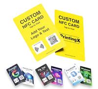 Eliphs Custom NFC Card Bundle - Personalised Business Cards with NFC Tag & QR Code for Google Reviews - NFC QR Code Card for Promote Your Business