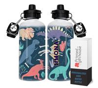 Eliphs Personalized Stainless Steel Kids Water Bottle - Small, Durable, and Leak-Proof Metal Water Bottle for Girls & Boys, Perfect for School (Dions)