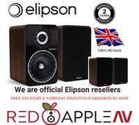 Elipson Prestige Facet 6B Book Shelf 70w Speakers Black/Walnut FREE Delivery