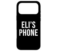 Eli's Phone Black White Name Eli Case for iPhone 17 Pro Max