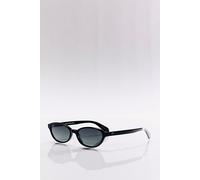 Elisa Johnson Dakota Round Sunglasses at Free People in Gloss Black - female