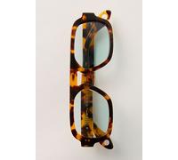 Elisa Johnson Jane Mini Sunglasses at Free People in Brown Tort - female