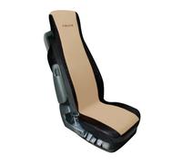 Elisa Seat Cover Polyester and Faux Leather Beige Black for Truck Iveco Mercedes