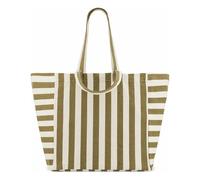 Elisa striped tote bag Olive one size