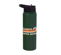 Elisabeth Retro 70s 80s Sunset Stripe Stainless Steel Insulated Water Bottle