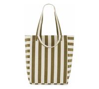 Elisabeth striped tote bag Olive one size