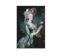 Elisabeth Vigee Le Brun Painter Artwork 【Marie Antoinette with Rose】 Printed Posters Art Canvas Painting Decor Wall Print Photo Gifts Home Modern Decoratives 12x18inch(30x45cm)