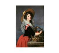 Elisabeth Vigee Le Brun,Portrait of Marie-Gabrielle De Gramont, Comtesse De Caderousse, Poster Canvas Artwork Prints Rustic Farmhouse Decorations for Living Room Bathroom Bedroom 24x36inch(60x90cm)