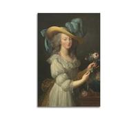 Elisabeth Vigee Le Brun Works (Marie Antoinette) Classic Artwork Reproduction Printed Canvas Hanging Paintings Poster 16x24inch(40x60cm)