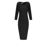 ELISABETTA FRANCHI BLACK MIDI DRESS 38