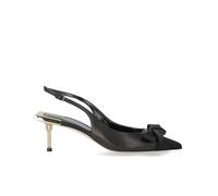 ELISABETTA FRANCHI BLACK SLINGBACK PUMP WITH BOW 40