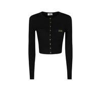 Elisabetta Franchi button ribbed cardigan - Black 38-40-42-44-46-48