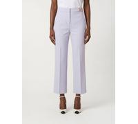 ELISABETTA FRANCHI Crêpe Cropped Pants - Size: 42 - female