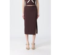 ELISABETTA FRANCHI Crêpe Midi Skirt - Size: 42 - female