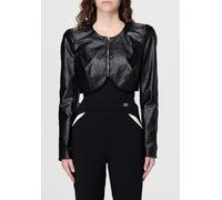 ELISABETTA FRANCHI Cropped Fit Jacket in Synthetic Leather - Size: 38 - female