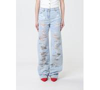 ELISABETTA FRANCHI Distressed Denim Straight Jeans - Size: 31 - female