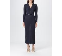 ELISABETTA FRANCHI Dress Woman color Blue - Size: 44 - female