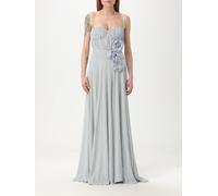 ELISABETTA FRANCHI Dress Woman color Gnawed Blue - Size: 40 - female