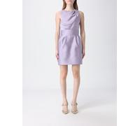 ELISABETTA FRANCHI Duchesse Dress With Logo - Size: 44 - female