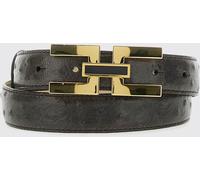ELISABETTA FRANCHI Embossed Leather Belt - Size: 42 - female