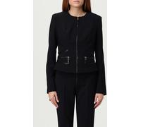 ELISABETTA FRANCHI Jacket Woman color Black - Size: 42 - female