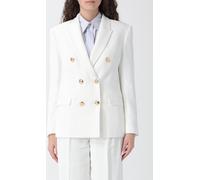 ELISABETTA FRANCHI Jacket Woman color Ivory - Size: 40 - female