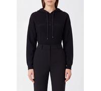 ELISABETTA FRANCHI Jersey Hooded Sweatshirt with Embroidered Logo - Size: 42 - female