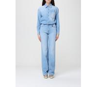 ELISABETTA FRANCHI Jumpsuit Woman color Blue - Size: 42 - female