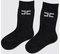 ELISABETTA FRANCHI LA MIA BAMBINA Girl's Jacquard Monogram Cotton-Blend Socks - Size: 35 - unisex