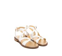 Elisabetta Franchi La Mia Bambina leather sandals - White 30-32-33-34-35-36-37-38