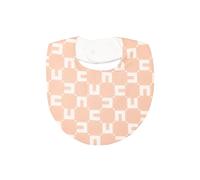 Elisabetta Franchi La Mia Bambina logo-jacquard cotton bib - Pink OS