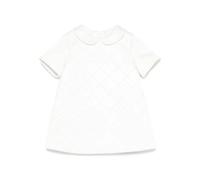 Elisabetta Franchi La Mia Bambina peter-pan collar quilted dress - White 36 mth