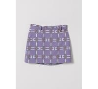 ELISABETTA FRANCHI LA MIA BAMBINA Printed Crepe Mini Skirt - Size: 12+ - female