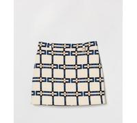 ELISABETTA FRANCHI LA MIA BAMBINA Printed Crepe Mini Skirt - Size: 8 - female
