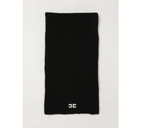 ELISABETTA FRANCHI LA MIA BAMBINA Ribbed Wool Knit Logo Scarf - Size: 2 - unisex