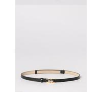 ELISABETTA FRANCHI Leather Belt With Rhinestones - Size: 44 - female