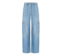 ELISABETTA FRANCHI LIGHT BLUE CARGO JEANS 27