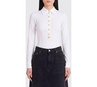 ELISABETTA FRANCHI Long-Sleeved Stretch-Viscose Corset Top - Size: 38 - female