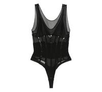 Elisabetta Franchi mesh panelled bodie - Black 40-42-44