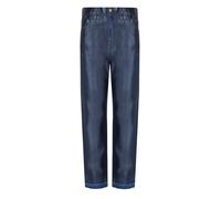 ELISABETTA FRANCHI OLTREMARE LAMINATED BAGGY JEANS 26
